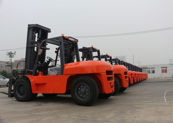 China Capacidad grande 10 toneladas de materiales de carretilla elevadora diesel hidráulica de la manipulación con el motor de Isuzu proveedor